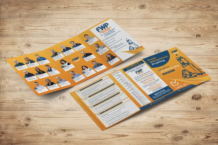 Freier Wählerblock Prutting Falzflyer